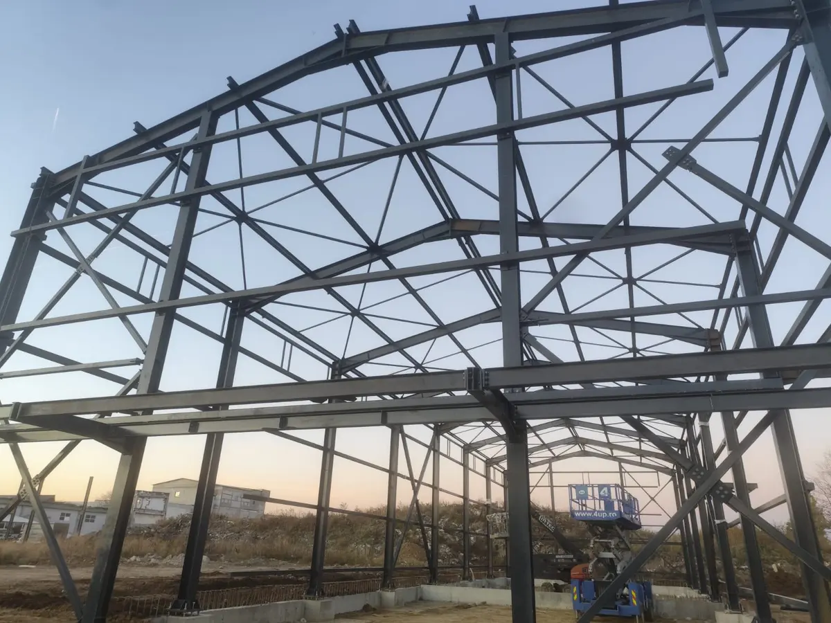 Structură metalică — lucrare BSK Metaconstruct (proiect 2, București și Ilfov)
