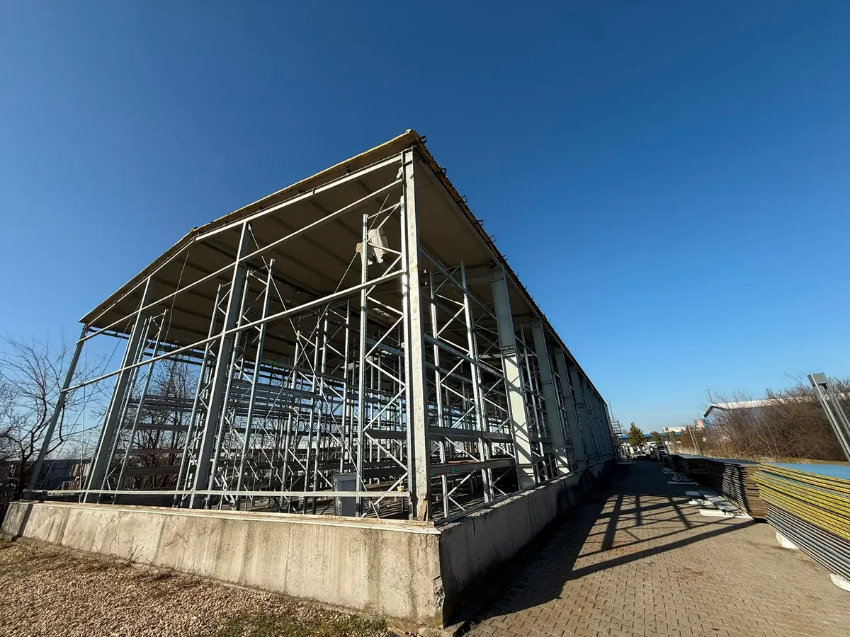 Structură metalică — lucrare BSK Metaconstruct (proiect 8, București și Ilfov)