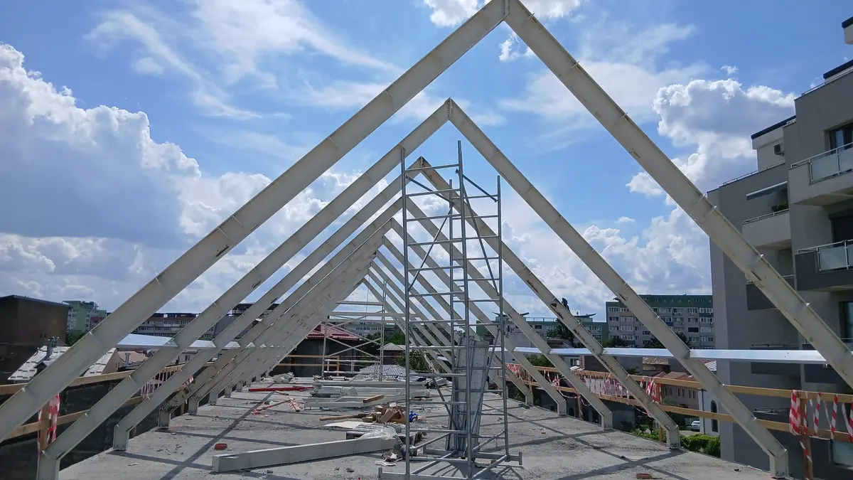 Structură metalică — lucrare BSK Metaconstruct (proiect 20, București și Ilfov)